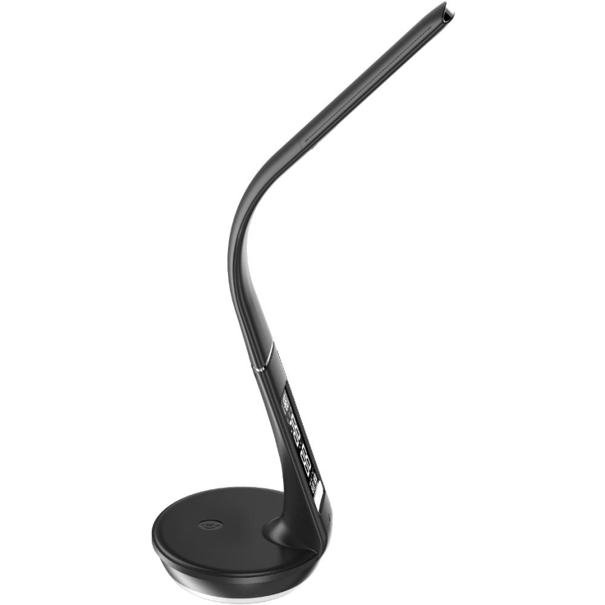 Lampe de table à intensité variable avec charge sans fil Qi 5W et écran LED/6W/230V 3000/4000/6000K noir