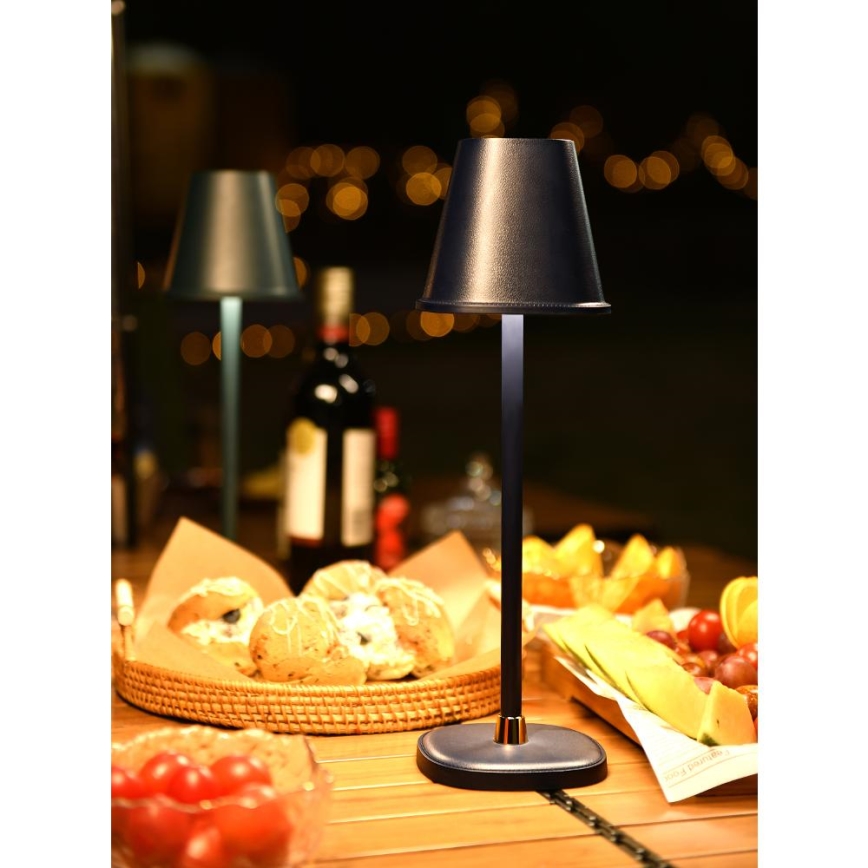 Lampe de table à intensité variable rechargeable LED/3W/1800 mAh bleu foncé