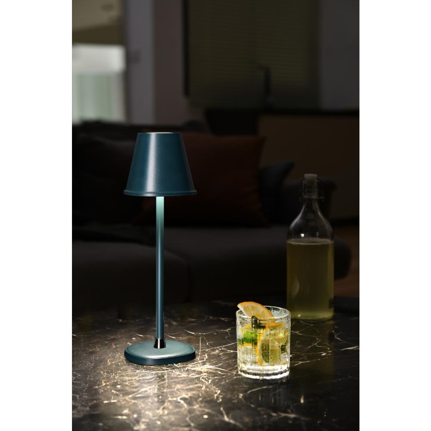 Lampe de table à intensité variable rechargeable LED/3W/1800 mAh bleu foncé