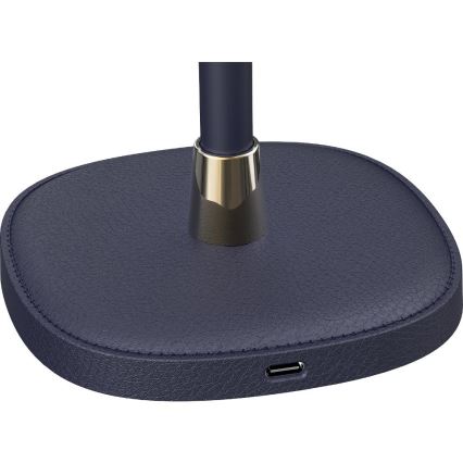 Lampe de table à intensité variable rechargeable LED/3W/1800 mAh bleu foncé
