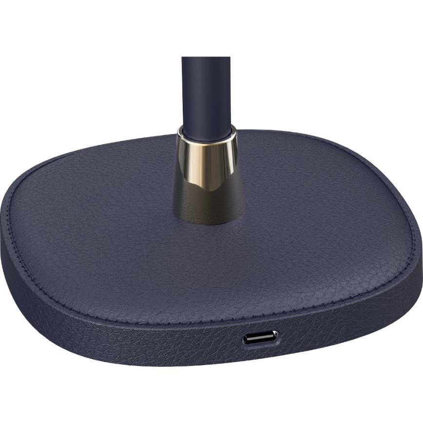 Lampe de table à intensité variable rechargeable LED/3W/1800 mAh bleu foncé