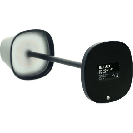 Lampe de table à intensité variable rechargeable LED/3W/1800 mAh bleu foncé