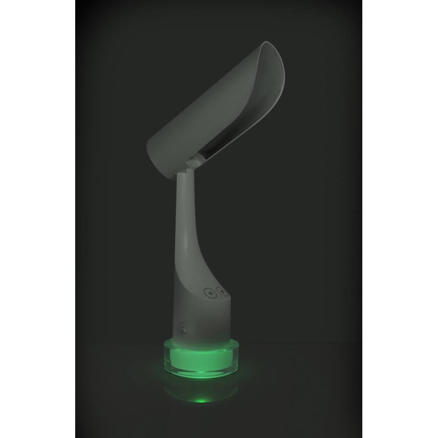 Lampe de table rechargeable à intensité variable RGBW LED/5W/5V 2000 mAh 3000/6000K blanc