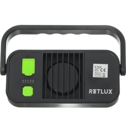 Lampe de travail LED avec fonction powerbank, 4400 mAh, IP44, jaune/noir