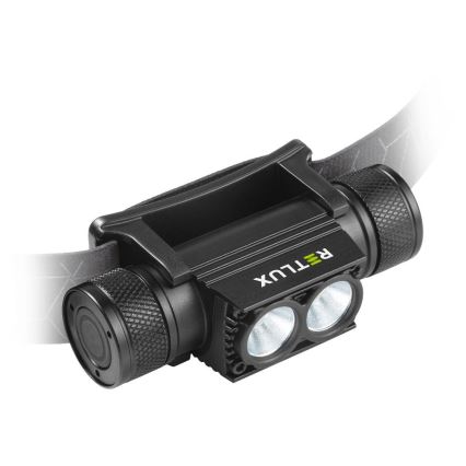 Lampe frontale LED en aluminium à intensité variable et rechargeable/2600 mAh IP65