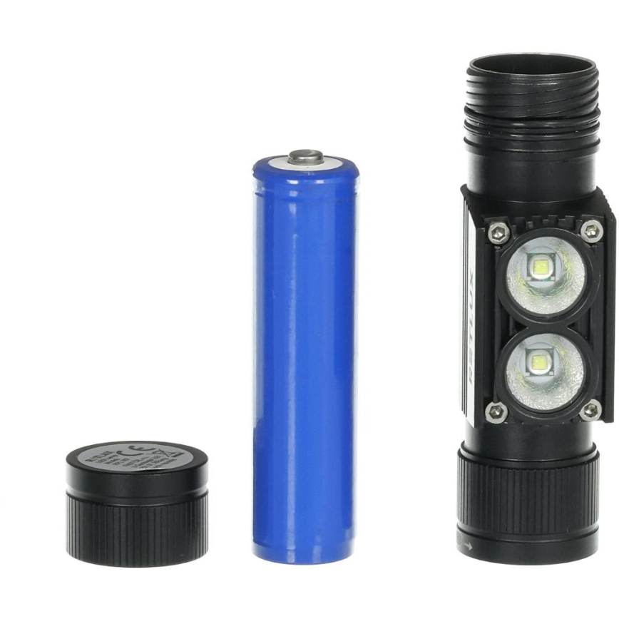 Lampe frontale rechargeable en aluminium LED/2600 mAh IP66