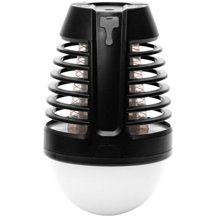 Retlux - Lampe LED portable rechargeable avec piège à insectes LED/5W/1800 mAh IP44 noire
