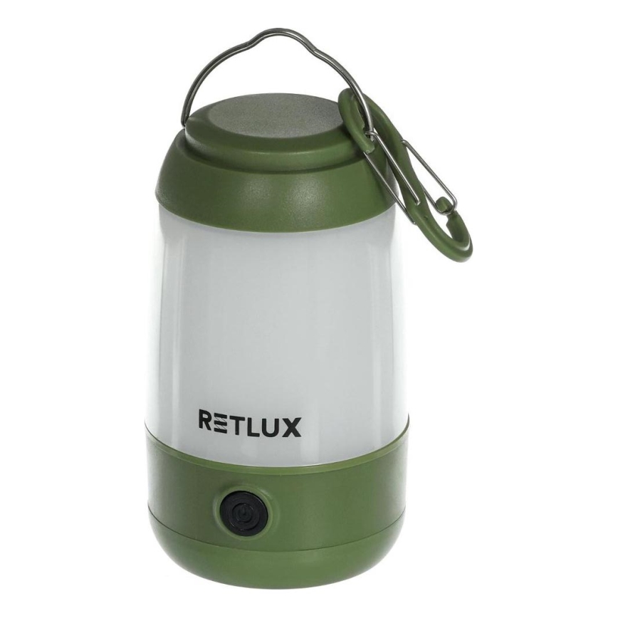 Retlux - Lampe portable à intensité variable LED/3W/3xAAA verte