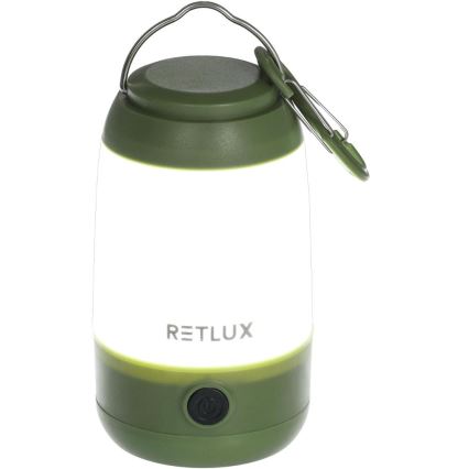 Retlux - Lampe portable à intensité variable LED/3W/3xAAA verte