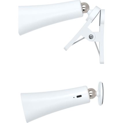 Retlux - Lampe rechargeable LED dimmable 3 en 1 LED/3W/5V 1200 mAh blanche