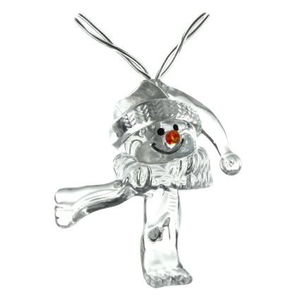 Guirlande de Noël LED 10xLED/2xAA/blanc chaud 1,65m bonhommes de neige