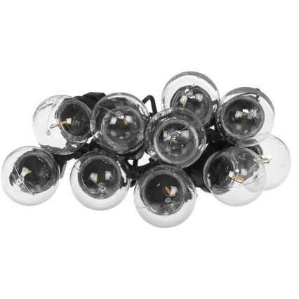 LED guirlande décorative d'extérieur GIRLANDA G45 10xE27/230V 8m IP44 blanc chaud