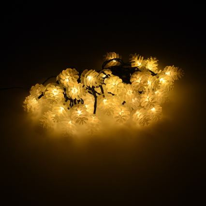 LED Guirlande de Noël extérieure 40xLED/15m IP44 blanc chaud