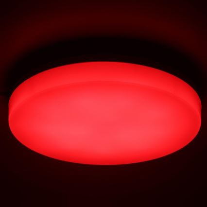 Plafonnier RGBW à intensité variable salle de bain LED/20W/230V Wi-Fi IP44 blanc