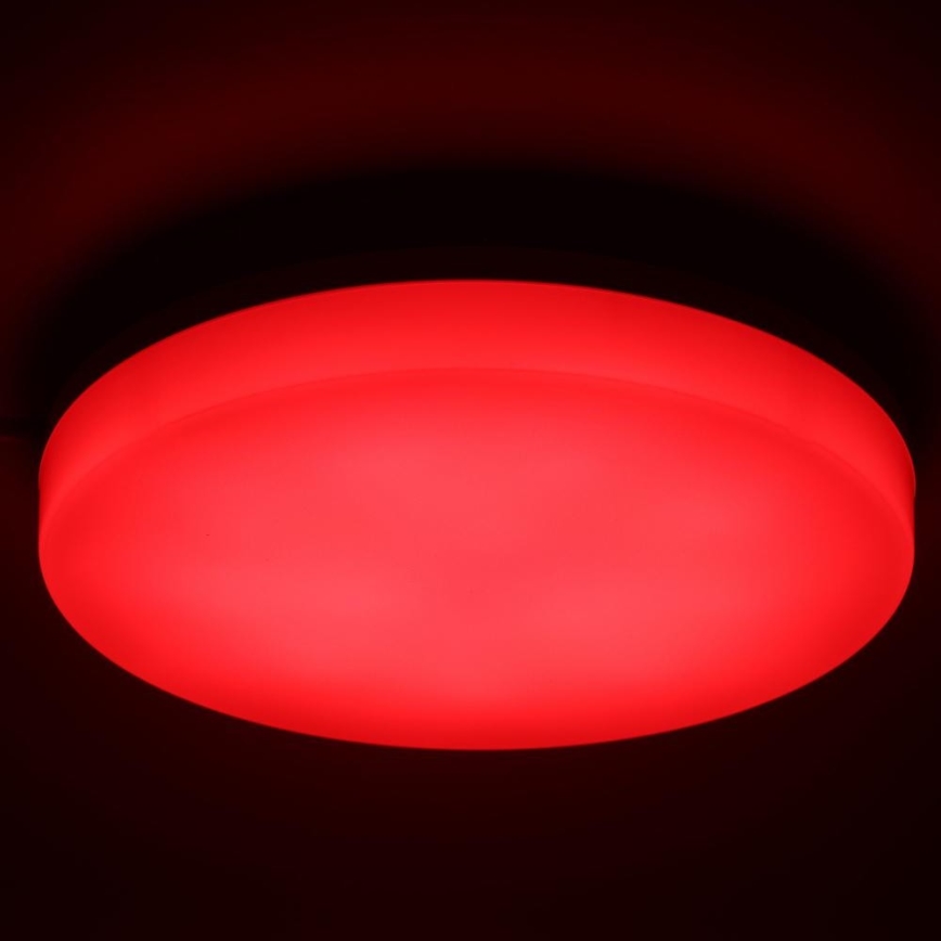 Plafonnier RGBW à intensité variable salle de bain LED/20W/230V Wi-Fi IP44 blanc