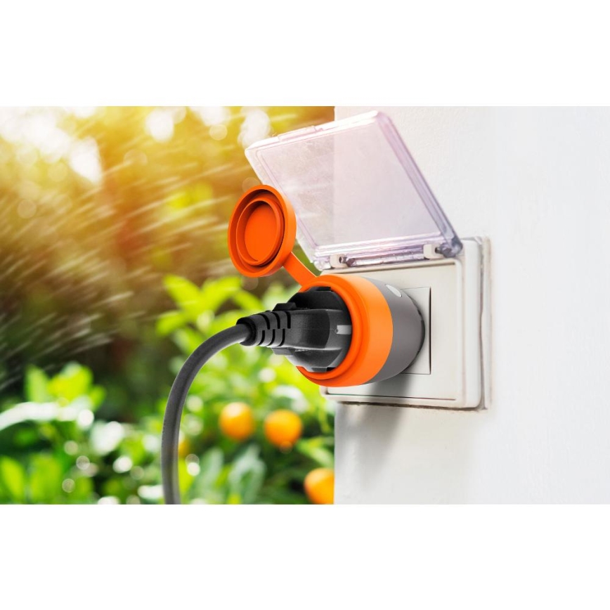 Prise connectée extérieure 3680W/230V/Type F SCHUKO/16A Wi-Fi IP44
