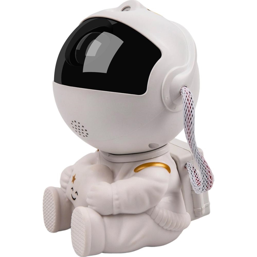 Projecteur LED pour enfants 230V astronaute 12,5 cm + télécommande