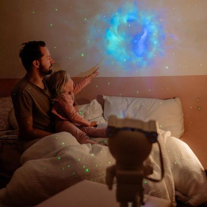 Retlux - Projecteur LED pour enfants 230V Astronaute 23,3 cm + télécommande