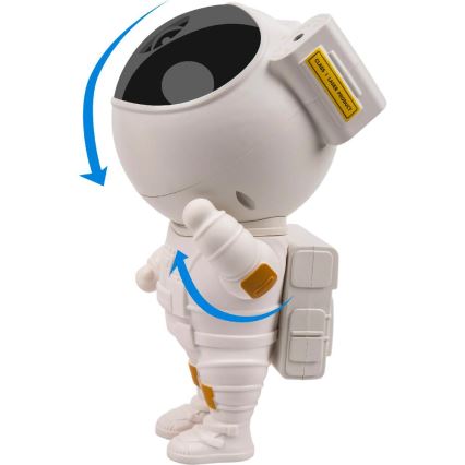 Retlux - Projecteur LED pour enfants 230V Astronaute 23,3 cm + télécommande