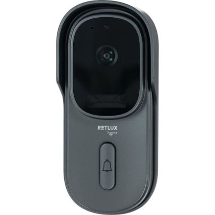 Sonnette video avec détecteur de mouvement 5MPx 1440p 5200 mAh Wi-Fi IP65 anthracite