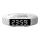 Réveil avec écran LCD et chargeur sans fil Qi 27W/9V 220 mAh blanc