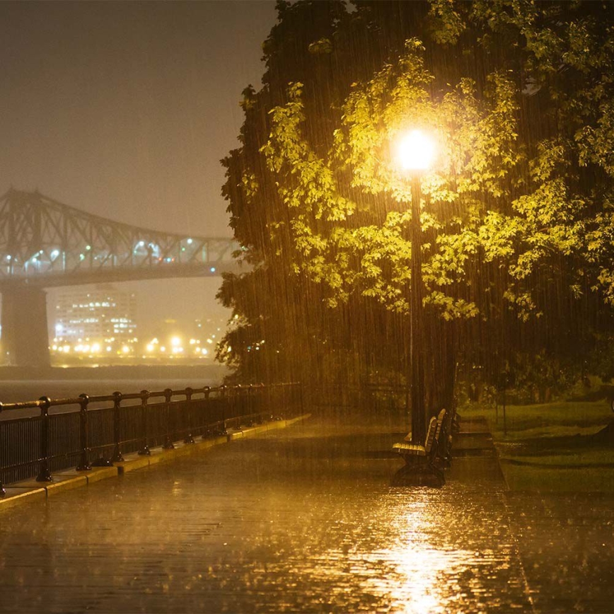 Réverbère LED avec détecteur SAMSUNG CHIP LED/30W/230V 4000K IP65