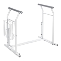 Ridder - Poignées d'appui mobiles pour WC 66x71,5 cm blanches