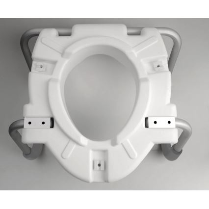 Ridder - Siège WC rehaussé avec poignées, blanc