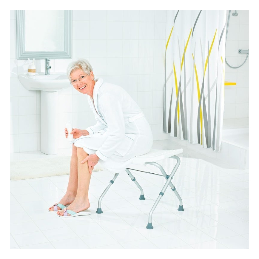 Ridder - Tabouret pliant 50x51 cm blanc