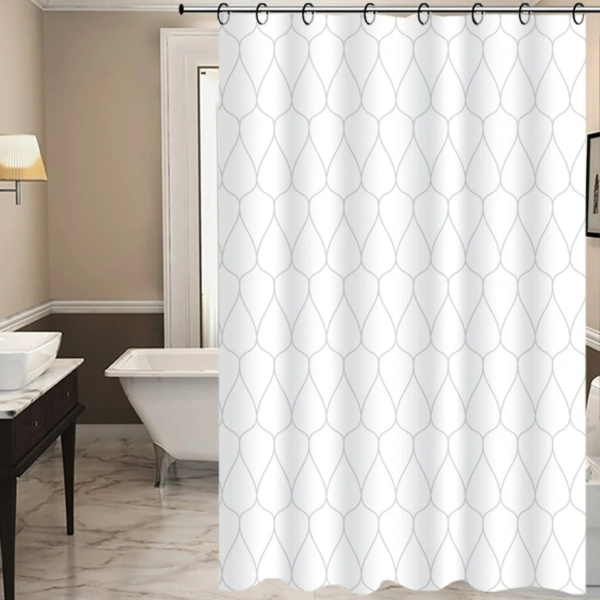 Rideau de douche TORO EASY 178x199 cm blanc/gris