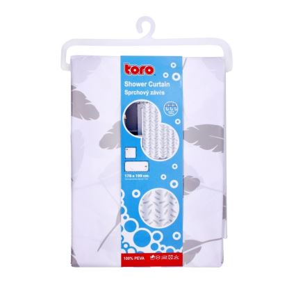 Rideau de douche TORO PREMIUM 178x199 cm feuilles