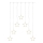 Rideau de Noël à LED 70xLED/3,6W 567x125 cm blanc chaud