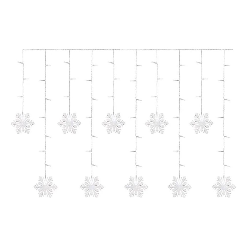 Rideau lumineux de Noël 60 LED / 1,35 W, 635 x 50 cm, blanc froid