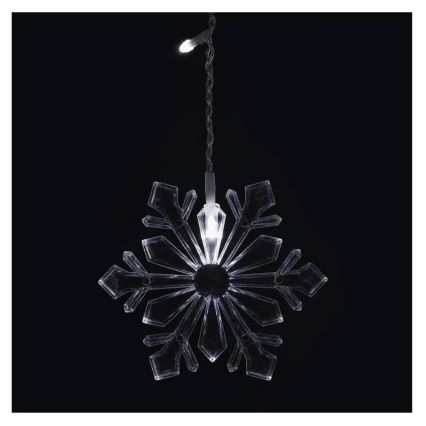 Rideau lumineux de Noël 60 LED / 1,35 W, 635 x 50 cm, blanc froid