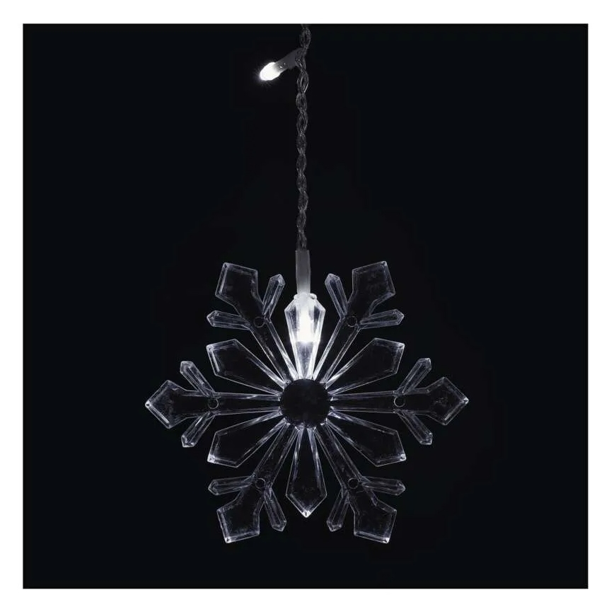 Rideau lumineux de Noël 60 LED / 1,35 W, 635 x 50 cm, blanc froid