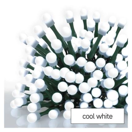 Rideau lumineux de Noël 60 LED / 1,35 W, 635 x 50 cm, blanc froid