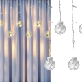 Rideau lumineux de Noël WISH BALLS 108xLED/8 fonctions 4,5 m blanc chaud