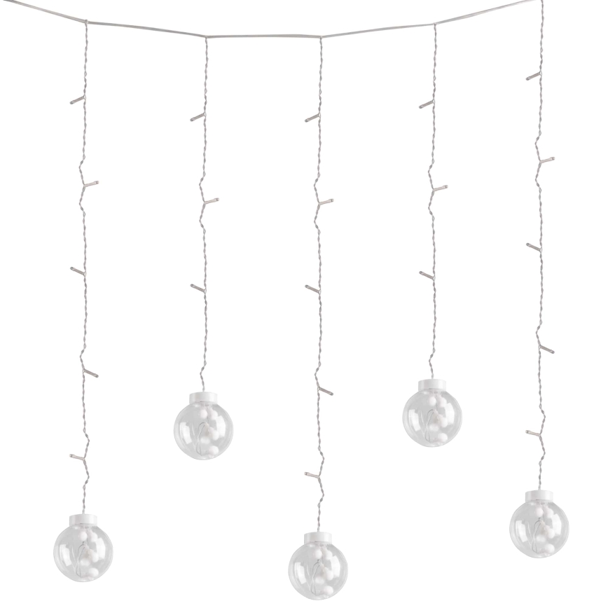 Rideau lumineux de Noël WISH BALLS 108xLED/8 fonctions 4,5 m blanc chaud