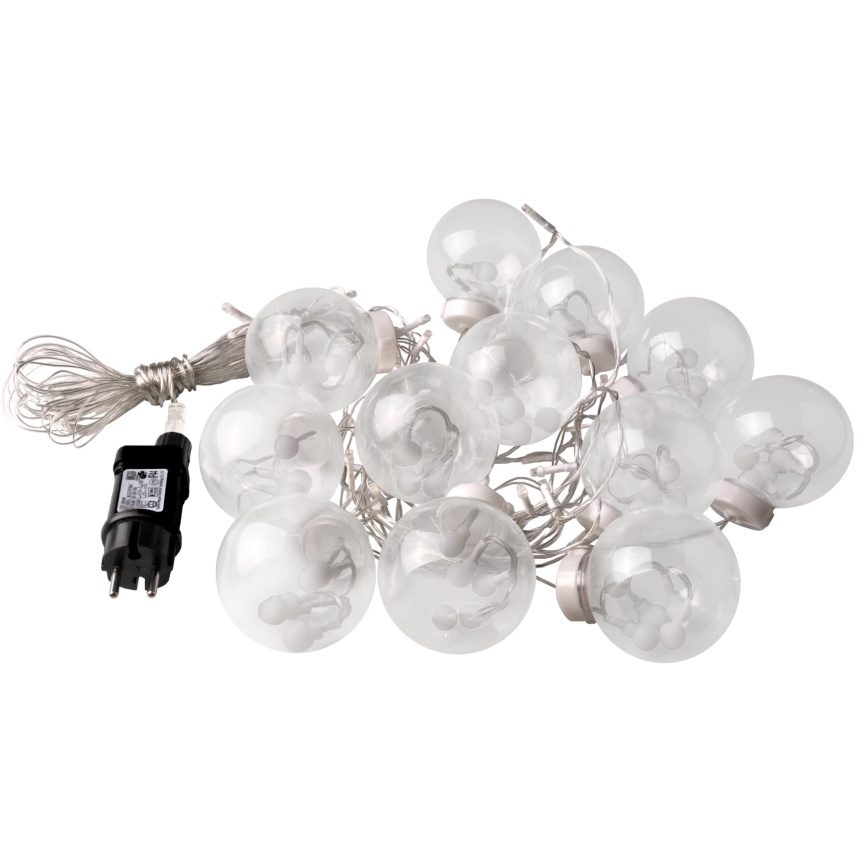 Rideau lumineux de Noël WISH BALLS 108xLED/8 fonctions 4,5 m blanc chaud
