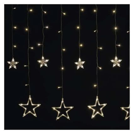 Rideau lumineux LED de Noël 115xLED/1,35W 6,85x1,05 m blanc chaud