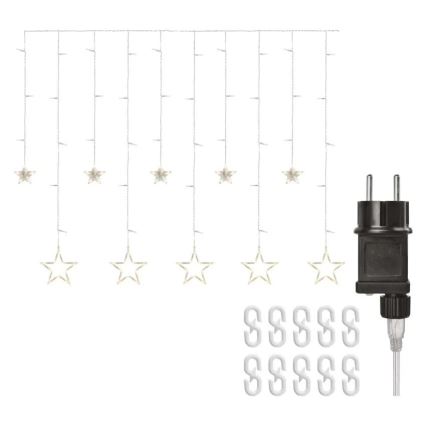 Rideau lumineux LED de Noël 115xLED/1,35W 6,85x1,05 m blanc chaud