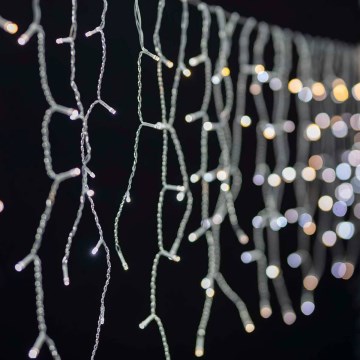 Rideau lumineux LED de Noël d'extérieur dimmable 400xLED/11 fonctions 11 m IP65 Wi‑Fi Tuya