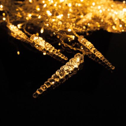 Rideau lumineux LED de Noël pour extérieur, 180 LED, 3,5 x 0,7 m, IP44, blanc chaud