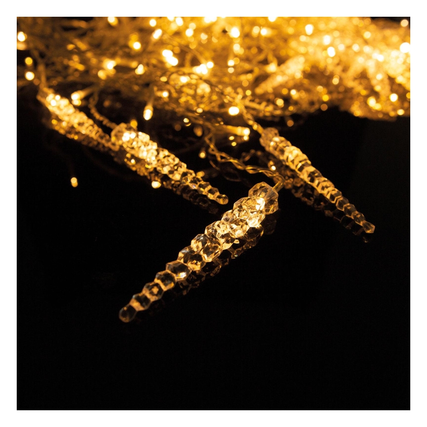 Rideau lumineux LED de Noël pour extérieur, 180 LED, 3,5 x 0,7 m, IP44, blanc chaud