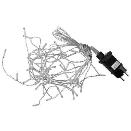 Rideau lumineux LED ESTELLA 47xLED/8 fonctions 3,5 m blanc chaud
