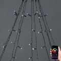 Rideau lumineux LED RGB de Noël 240 LED/11 fonctions 8 m IP65 Wi-Fi Tuya