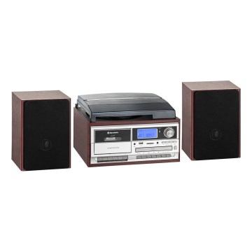 Roadstar HIF-8892 EBT - Système Hi-Fi avec platine vinyle, lecteur CD et lecteur de cassettes 64W/230V + télécommande