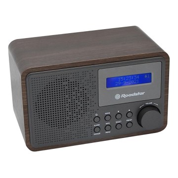 Roadstar HRA-700D+/WD - Radio DAB+ et FM avec réveil, 16W/230V/4xAA