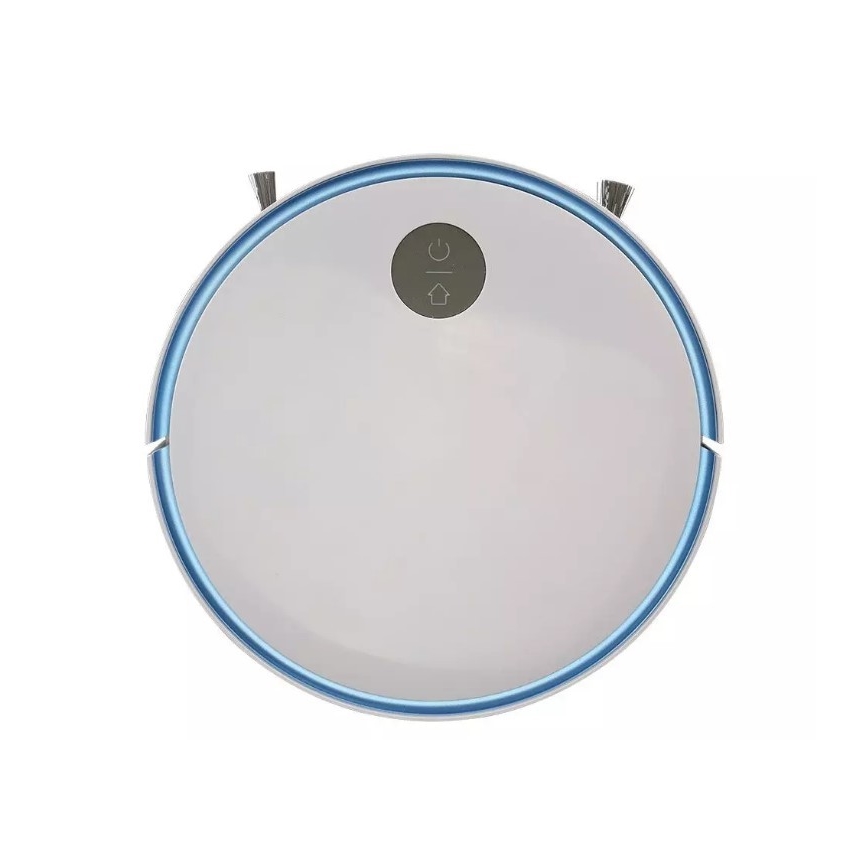Robot aspirateur blanc/bleu + télécommande