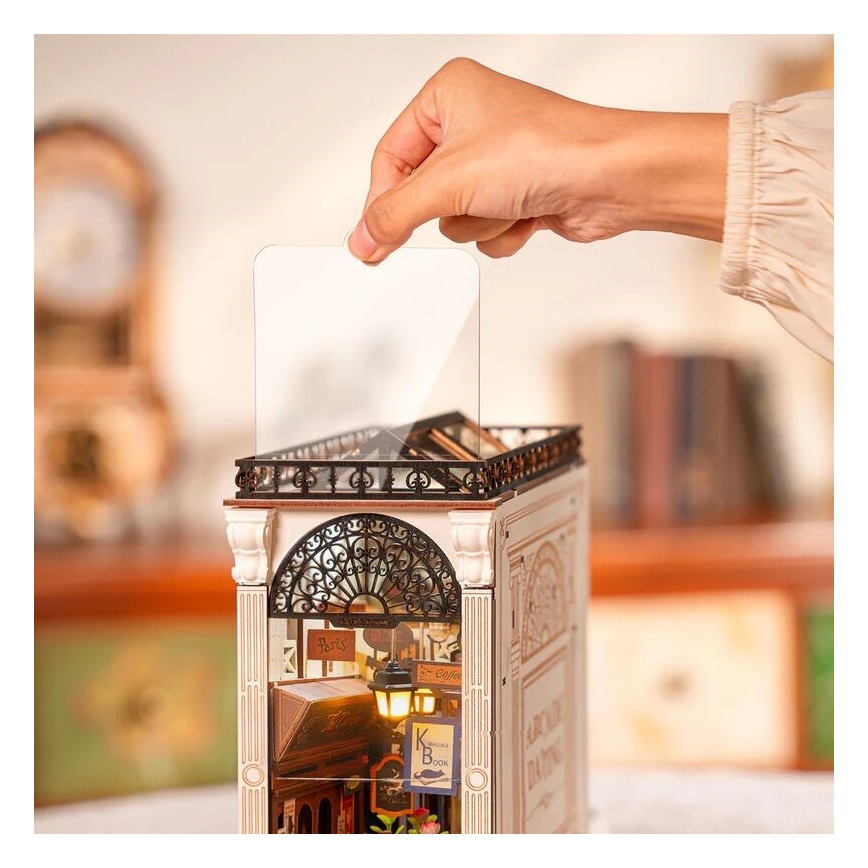 RoboTime - Puzzle 3D LED serre-livres Rencontre avec des livres dans la galerie 2xAAA